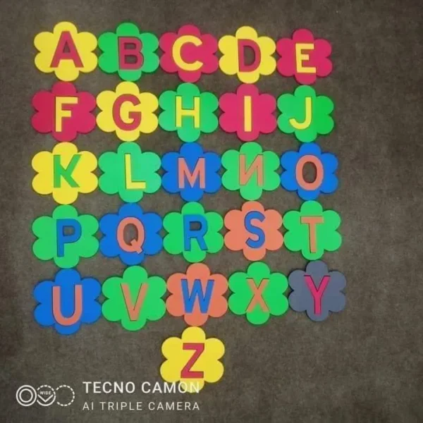 A to Z Alphabets ( Capital) Rubber of  Foamic Montessori System Materials