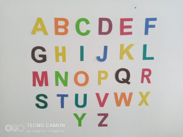 Cutting Alphabet for Montessori Primary Play and Nursery Groups