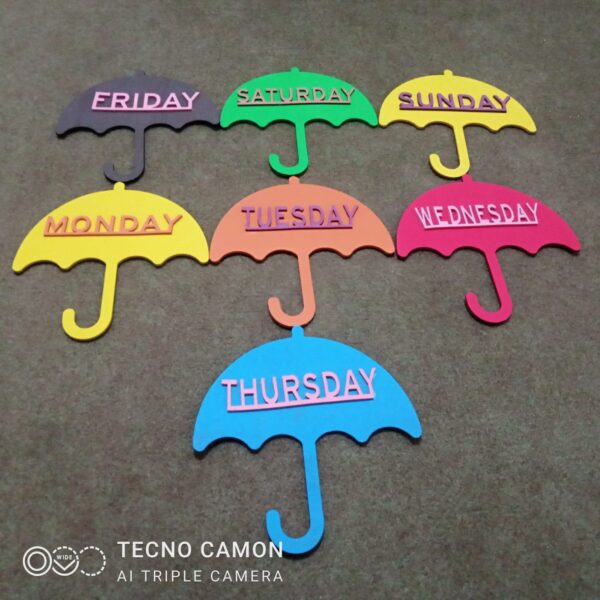 Umbrellas days Montessori System