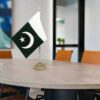 Pakistan Table Flag with Steel Stand for Executive Office - Best for Offices & Schools