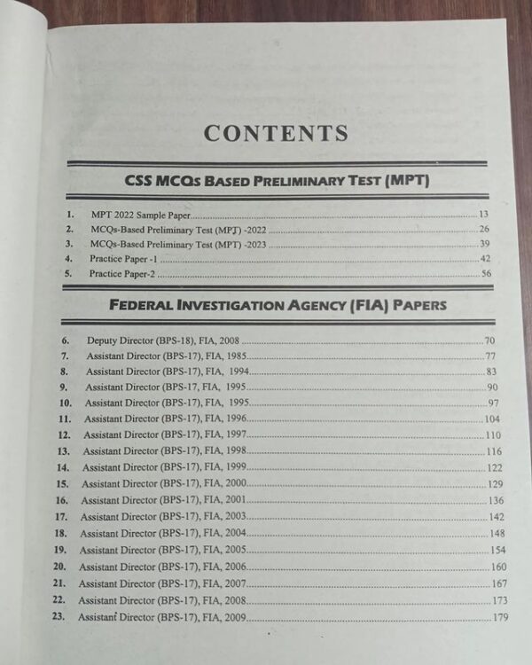 Big Book of FPSC Solved Past Papers by JWT Latest and updated Edition ( World times) - Image 8