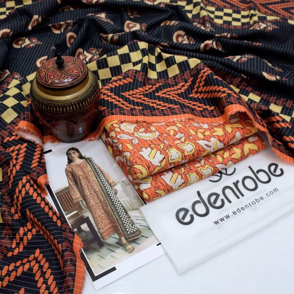 Linen  printed collection 3PCs Edenrobe brand