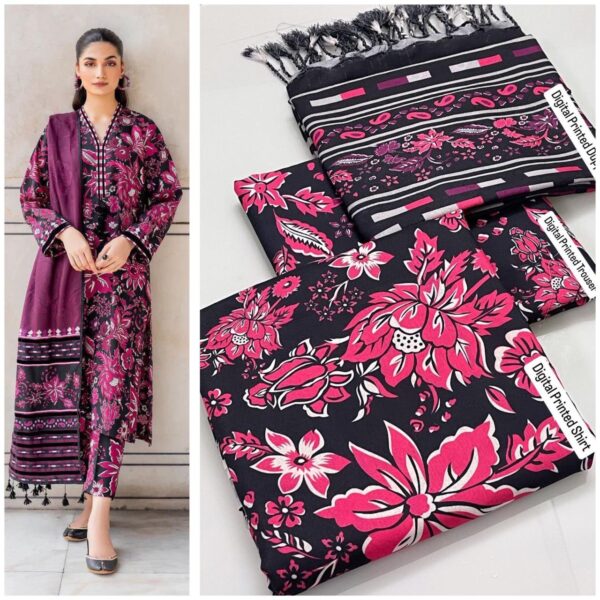 KARANDI Winter Collection-Baroque–Digital Printed Ensemble