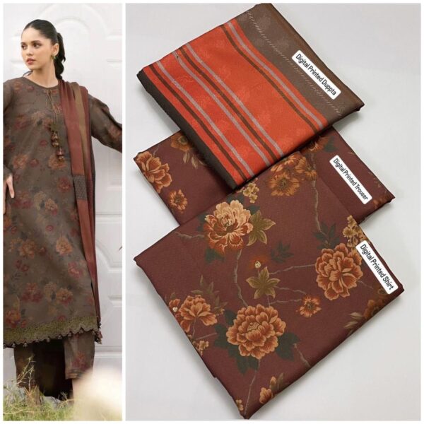 KARANDI Winter Collection-Brand Baroque– Digital Printed Ensemble