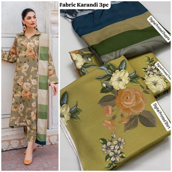 KARANDI Winter Collection-Brand Baroque– Digital Printed Ensemble