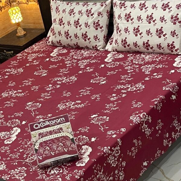 Gift Pack Bedsheet Alkaram / Gul Ahmad / Khaadi (Full Printed 3pc)