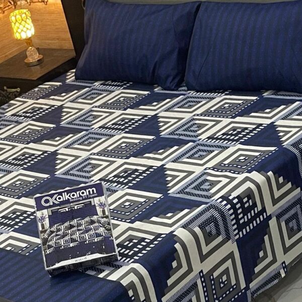 Gift Pack Bedsheet Alkaram / Gul Ahmad / Khaadi (Full Printed 3pc)