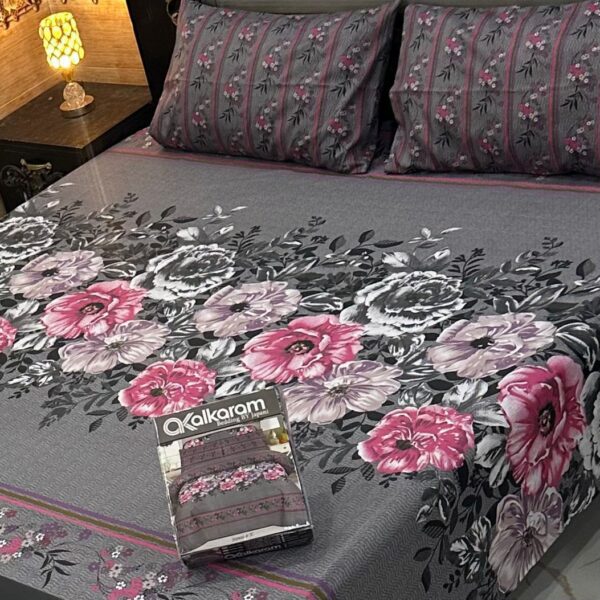 Gift Pack Bedsheet Alkaram / Gul Ahmad / Khaadi (Full Printed 3pc)