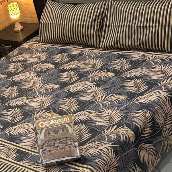 Gift Pack Bedsheet Alkaram / Gul Ahmad / Khaadi (Full Printed 3pc)