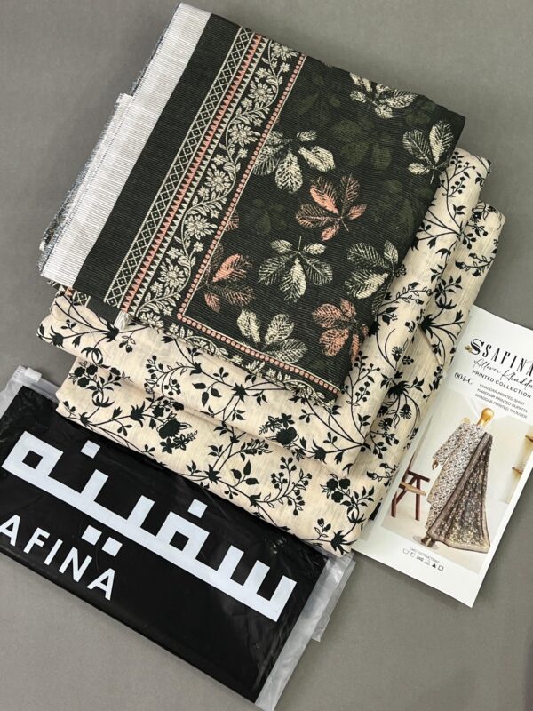 SAFINA Original Khaddar Printed 3PCs Collection