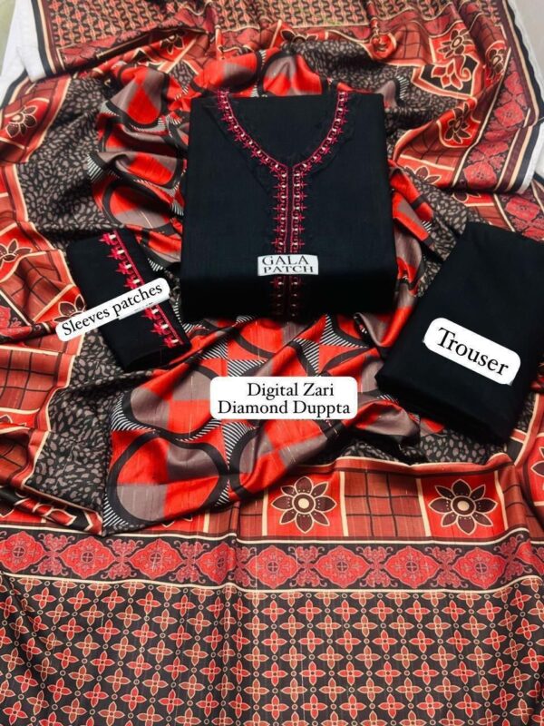 Embroidery Airjet Dhanak  By AISLING Winter Collection - Image 2